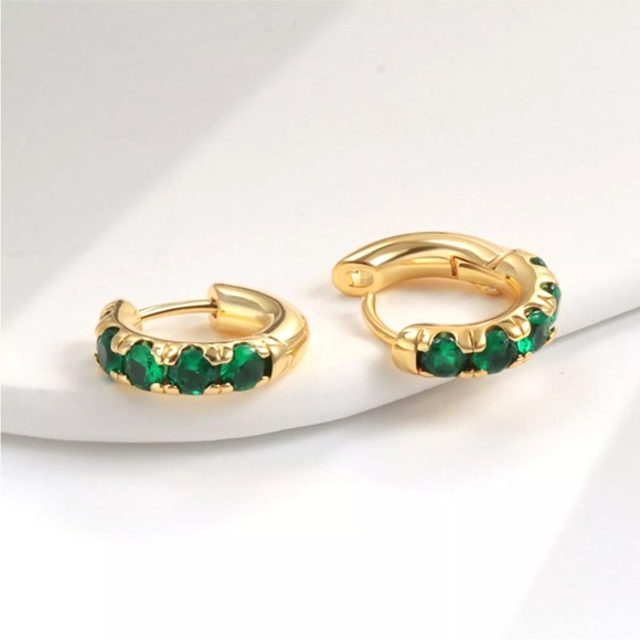 Zircon Earrings European And Fashion Earrings High Grade Gold Ear Buckles - Picture 3 of 12